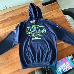NWT NFL Super Bowl LX Seahawks NFC Championship Hoodie - L